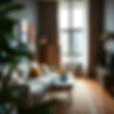 Creative use of vertical space in a studio apartment