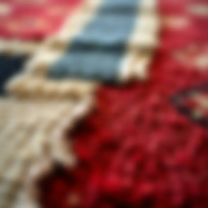 Textures and Patterns of Economical Rugs A close-up of various textures and patterns found in super cheap rugs.
