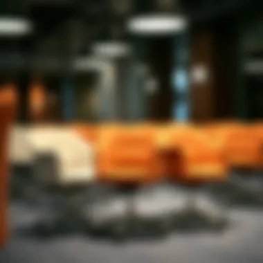 Swivel Chairs in a Conference Environment Stylish swivel chairs in a professional conference setting