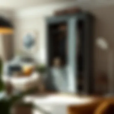 Chifferobe styled with decor items, illustrating its aesthetic appeal in home interiors.