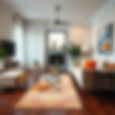 Chic Runner in a Contemporary Living Room Contemporary living room showcasing a chic 16-foot runner