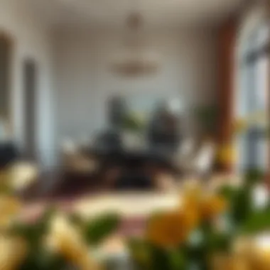 Elegant Dining Area with a Stylish Runner Elegant dining area featuring a 16-foot runner