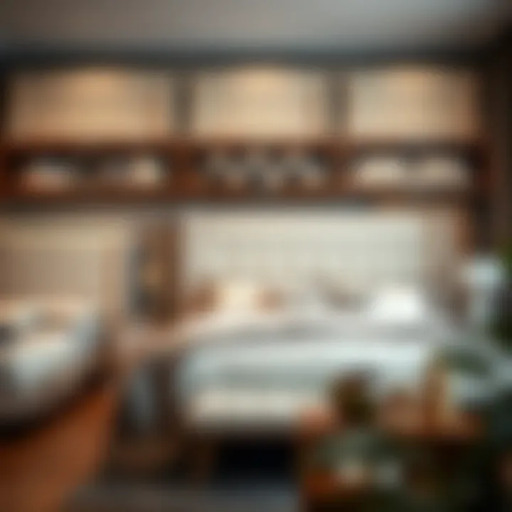 Variety of cream upholstered headboards in different styles and designs