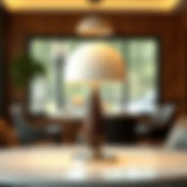 Diner Table Lamp Materials and Textures Diner table lamp showcasing various materials and textures