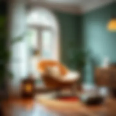 Cozy Reading Nook A cozy reading nook featuring an egg chair with legs