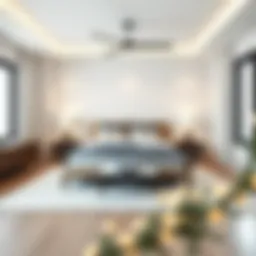 Minimalist bedroom with neutral color scheme