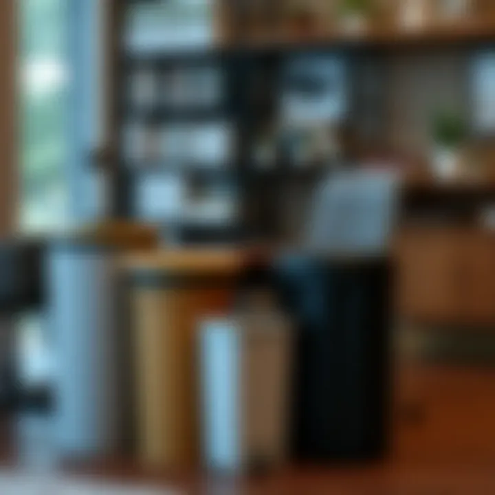 Variety of trash bins for diverse office styles