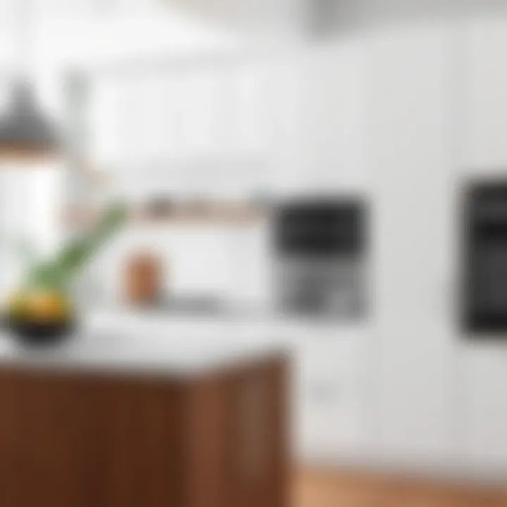 Seamless Microwave Integration in Kitchen Contemporary kitchen with seamless microwave integration