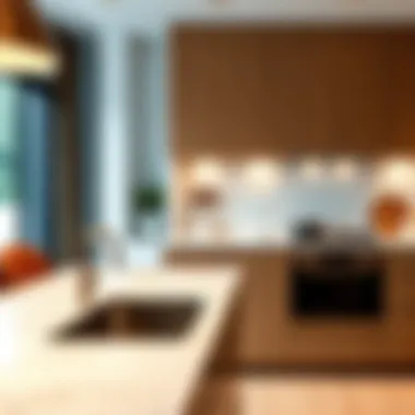 Luxurious Sink and Cabinet Design in Modern Kitchen Luxury kitchen with high-end sink and cabinetry