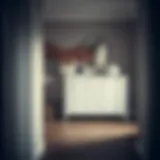 Elegant dresser enhancing hallway aesthetics