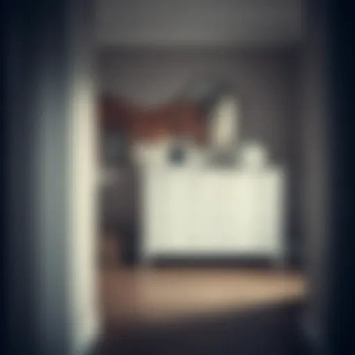 Elegant dresser enhancing hallway aesthetics