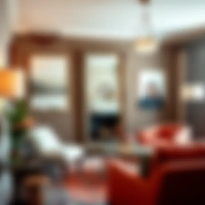 Artistic placement of full length mirror in diverse decor
