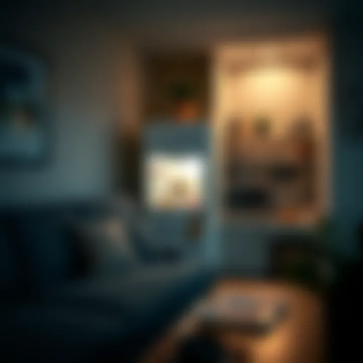 Space-saving solution of a 5 foot fridge freezer in a small apartment