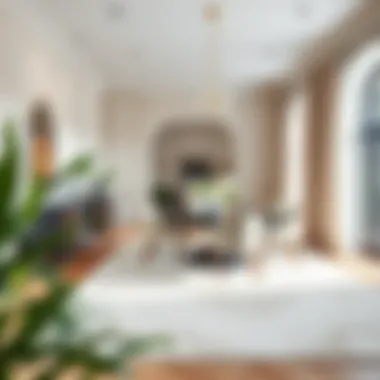 Large off-white rug enhancing a sophisticated dining area