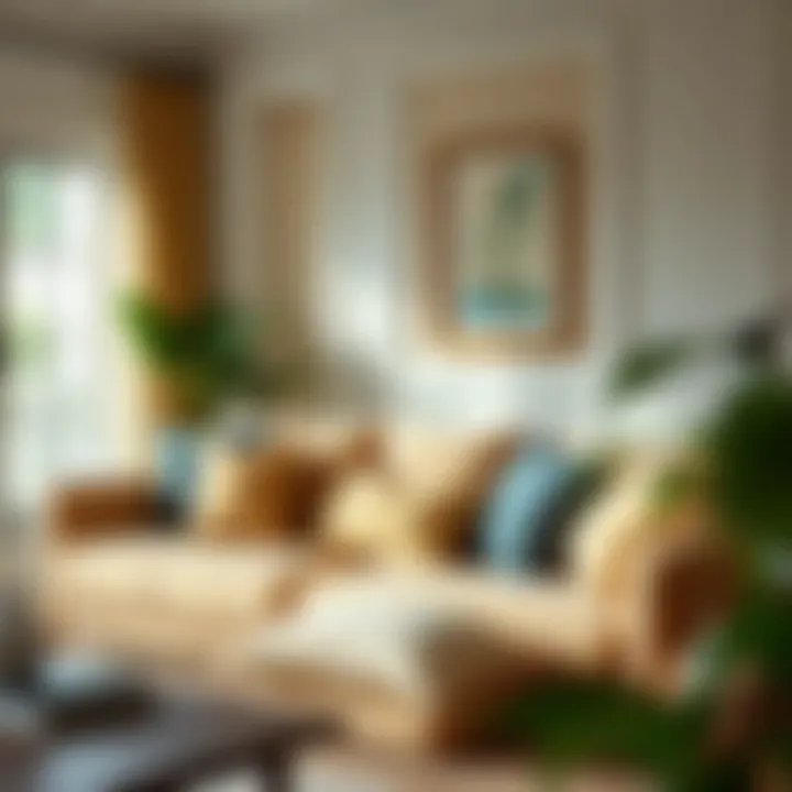 Artfully Arranged Throw Pillows Enhancing a Living Room Artfully arranged throw pillows enhancing a living room