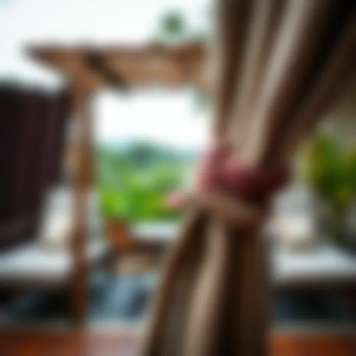 Robust Materials for Outdoor Use Durable materials for outdoor curtain ties