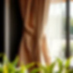 Elegant tie options for outdoor curtains