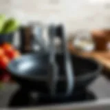 High-quality silicone tongs designed for non-stick cookware