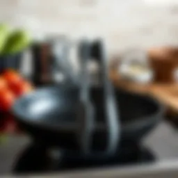 High-quality silicone tongs designed for non-stick cookware