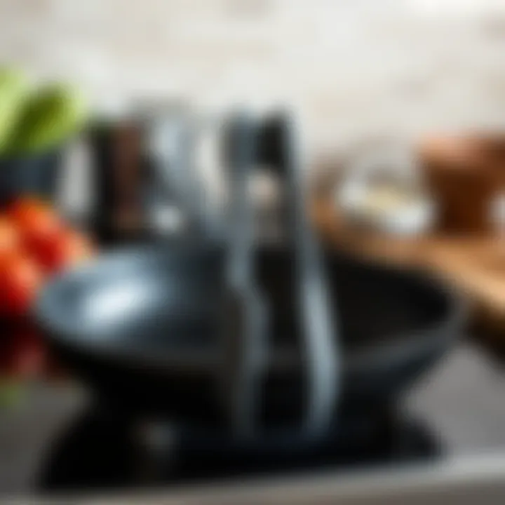 High-quality silicone tongs designed for non-stick cookware