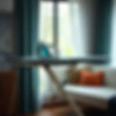 Ergonomic Design Ergonomic ironing board showcasing comfort and efficiency