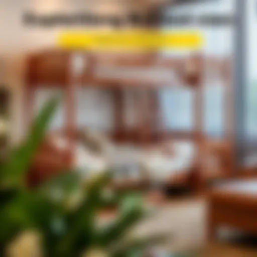 A detailed graphic showing various bunk bed sizes with dimensions