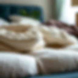 Detailed view of a deep mattress pad showcasing its plush material.