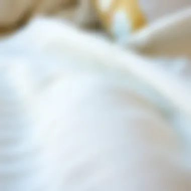Fabric Quality and Thread Count Close-up of fabric texture highlighting thread count and quality