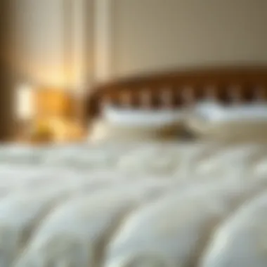 Luxurious King Comforter Design Luxurious king comforter showcasing intricate design and texture