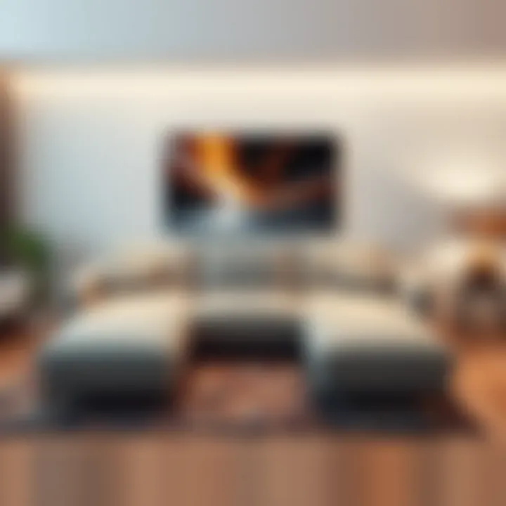 Aesthetic Sofa Configurations with Connectors Illustration of a well-designed sofa configuration