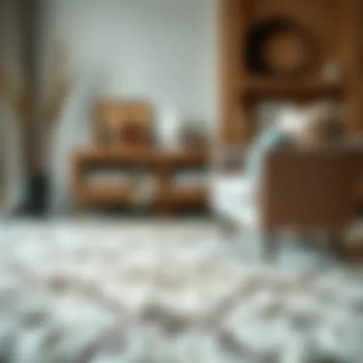 Luxurious wool rug showcasing rich textures