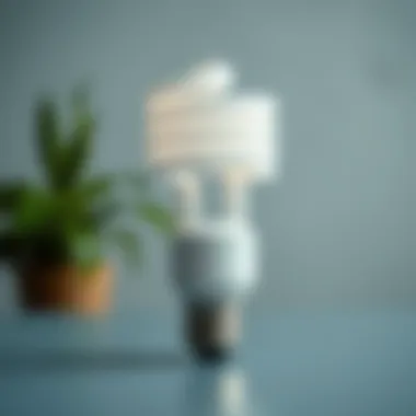 CFL nine-watt bulb showcasing design versatility