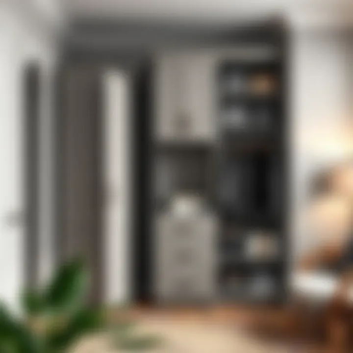 Customizable Utility Closet Cabinet Customizable utility closet cabinet with various configurations