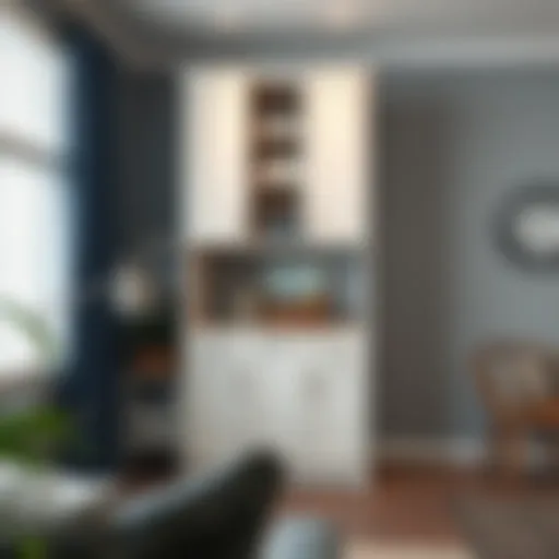 Modern Utility Closet Cabinet Elegant utility closet cabinet showcasing modern design