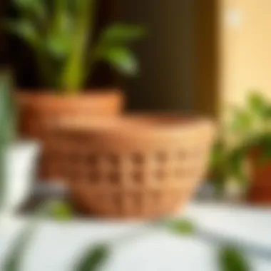 Porous Design of Clay Waterers Close-up of a clay waterer illustrating its porous design