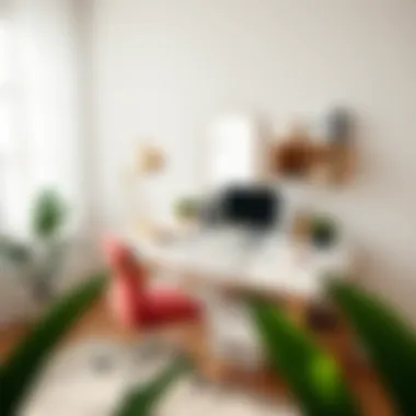 Functional Vanity Work Desk for Enhanced Productivity Functional vanity work desk organized for productivity