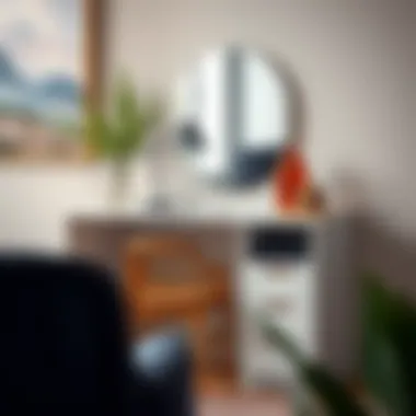 Stylish Vanity Desk with Unique Materials Stylish vanity desk showcasing unique materials and design