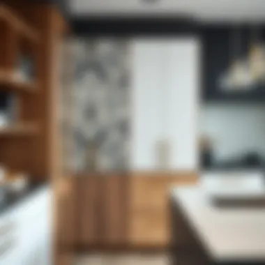 Varied Materials Used in Tall Skinny Cabinets Varied materials used in tall skinny cabinets