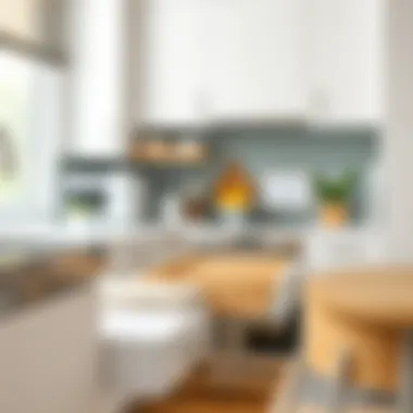 Functional drawer organizer in a modern kitchen setup